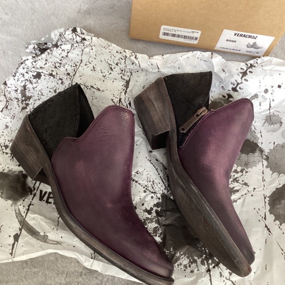 NWT Veracruz ciruela/black shootie size 36 - Picture 2 of 6